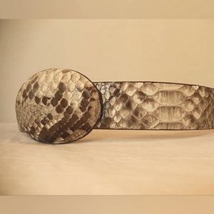 Unisex Wild Python Belt